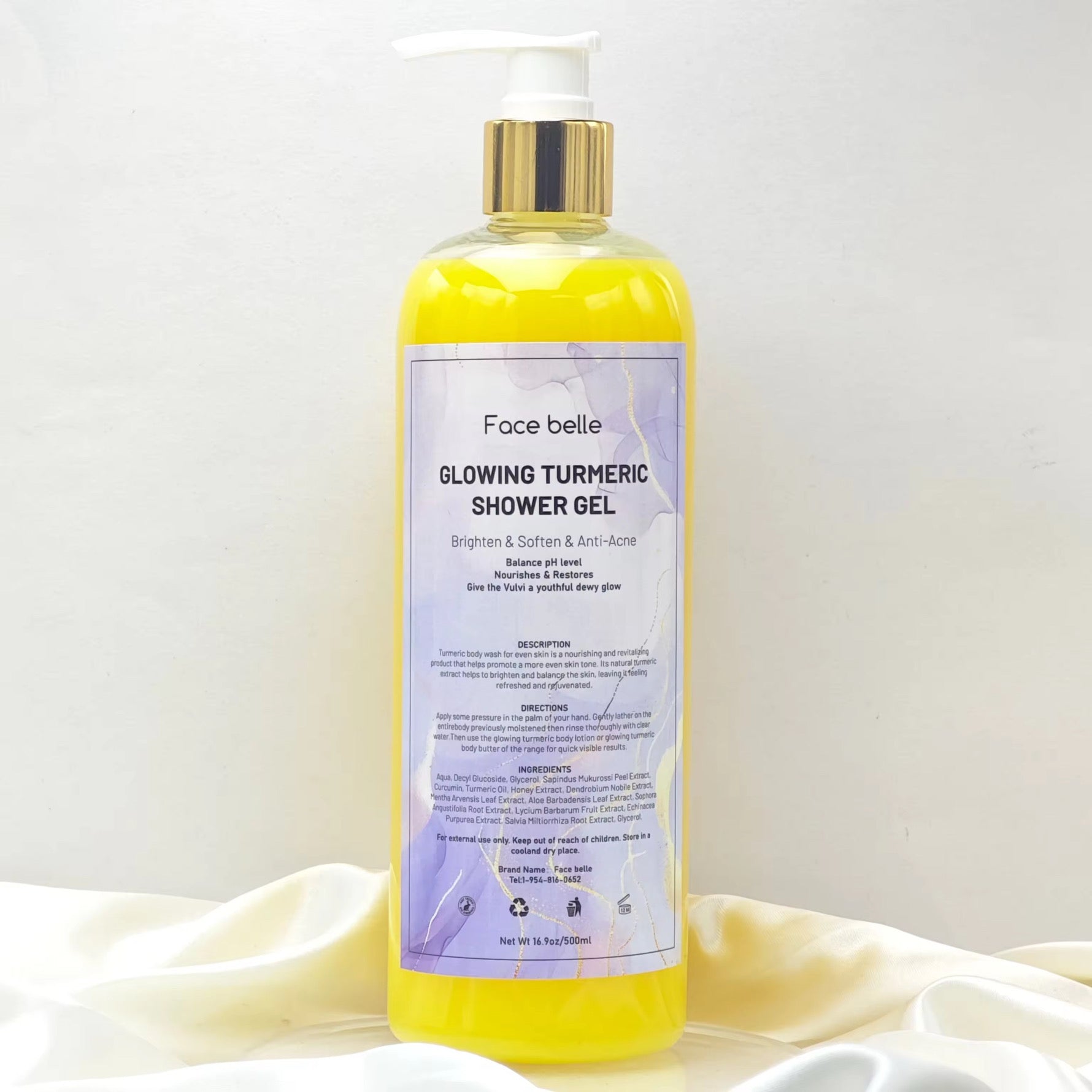 Glowing turmeric shower gel
